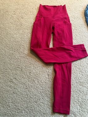 lululemon athletica Deep Berry Athletic Leggings